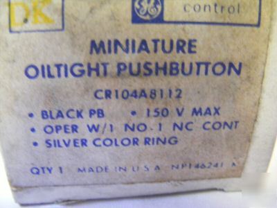 5 ge miniature oiltight pushbutton switches CR104A8112