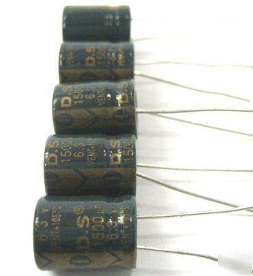 6.3V 1500UF 10MM ultralowesr motherboard capacitor 5PCS