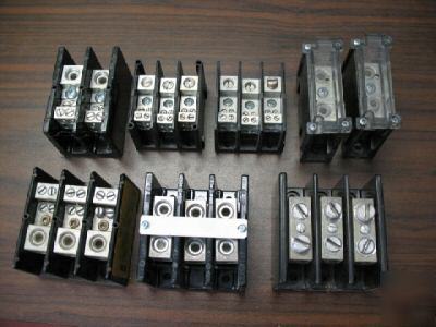 Lot of 8 power distribution blocks