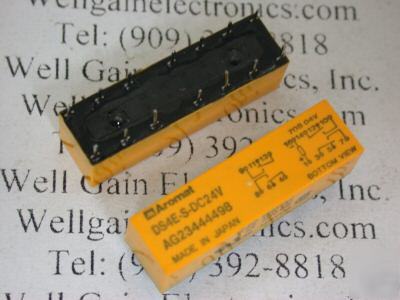 New aromat DS4E-s-DC24V 24VDC 4PDT pcb dip relay 