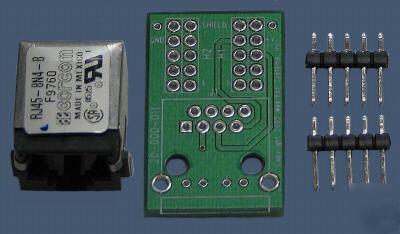 Prototyping/experimental kit w/RJ45 connector