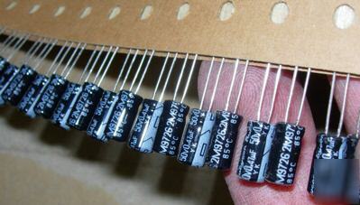 Radial electrolytic capacitor rubycon 47UF 50V 5PIECES