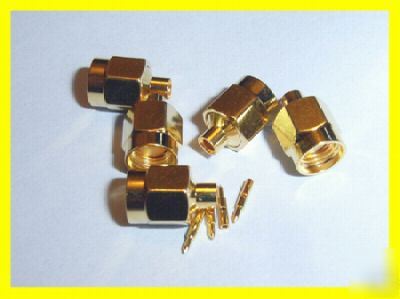 Sma straight plug connector 086 semi / hardline 5PC/lot