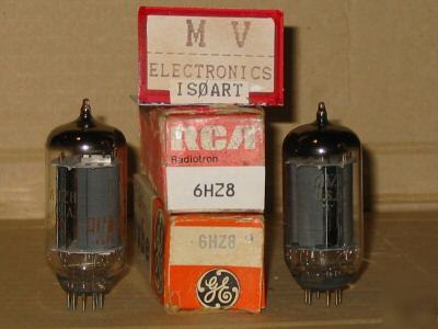 2 tubes 6HZ8 ge + rca - valvole rÃ¶hren lampes