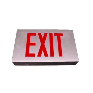 Die casting exit sign,doubleface,battery back-up. E3DR
