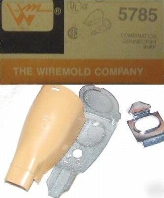 Lot of 5 wiremold 5785 buff combination connector V5785