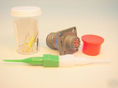 New D38999/20WA35SN, mil spec connector, pins and tool, 