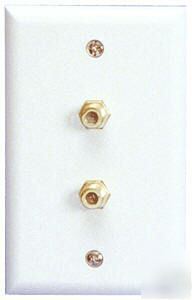 New lot of 5X white dual video wall plate 