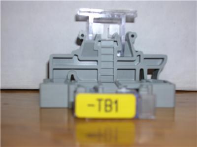 New phoenix contact clipfix 35 end barrier wth label 