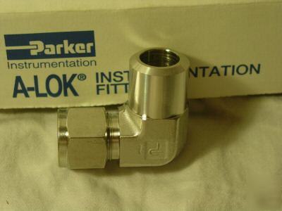 Parker alock p/n 8 - 1/2 ZELW2-ss 90 degree elbow 