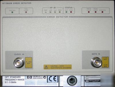 Hp agilent 70842B error detector 0.1 - 3 gbit/s