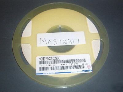 100,000 rohm .001UF 50V surface mount mono capacitors