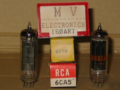 2 tubes 6CA5 6EH5 rca + rogers - valvole rÃ¶hren 