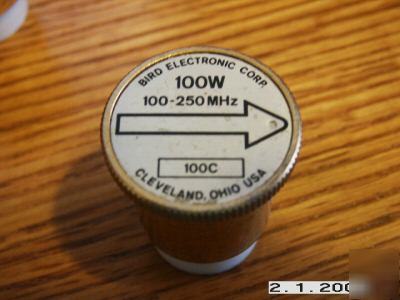 Bird wattmeter element 100C 100 w 100-250 mhz