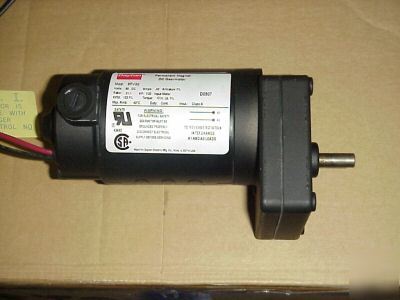 Dayton 90VDC parallel shaft gearmotor 102 rpm 1/30 hp