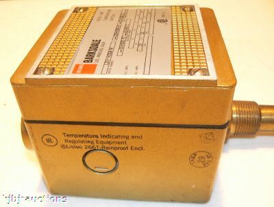 Delaval barksdale L2HH204W gold line temperature switch
