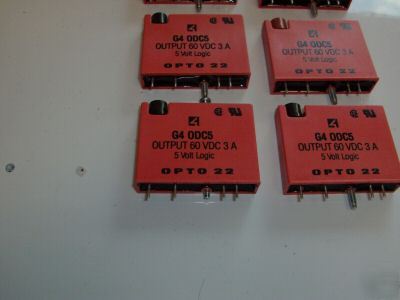 Lot of 8 OPTO22 G4ODC5 digital output modules 60 vdc 3A