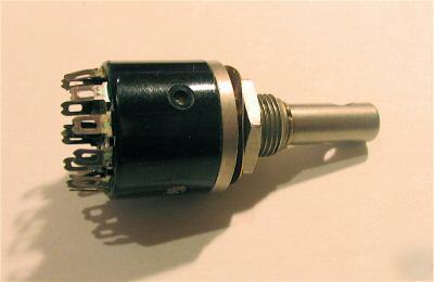 Rotary switch miniature 4 pole 3 way four pieces