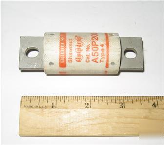 Shawmut ultra fast acting type 4 porcelain fuse