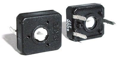 Trimmer potentiometer 500K horizontal mount trim pot 30