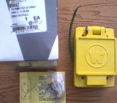 Woodhead 65W47 L5-15R 15 amp 125 volt receptacle cover