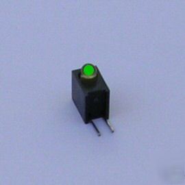 Led 3MM green diffused+integral resistor 5V..lot of 10.