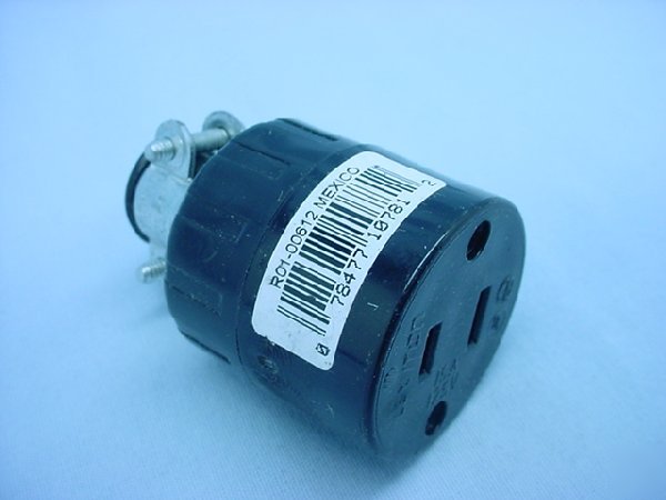 Leviton 1-15 straight blade connector 15A 125V 612