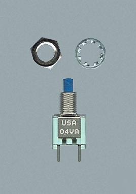 Lot 12 alco TPF11 sub mini blue pushbutton switch spst 