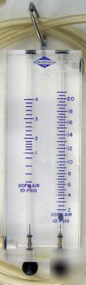 Microwave pressurization leak tester manometer waive 