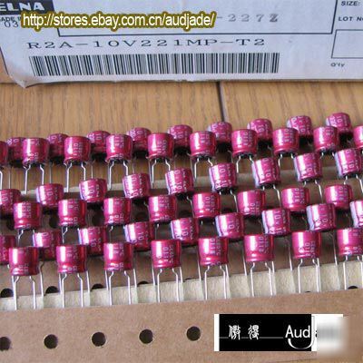 New 100PCS 220UF 10V elna R2A 7MM audio capacitors 