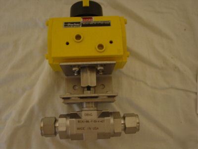 New parker ball valve p/n 8A-B8LJ2-v-ss-61AD 