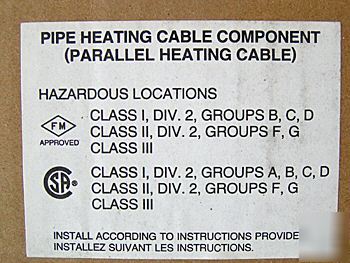 New raychem polymatrix junction box 4X pipe heating cbl