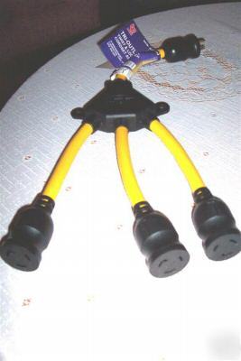 Tri - outlet - twist-lock 