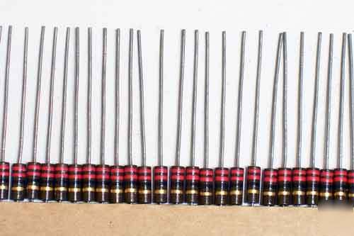 50) 22 ohm 1/2W carbon composition resistors 5%