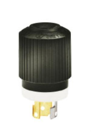 Bryant 4721NP locking male plug black/white