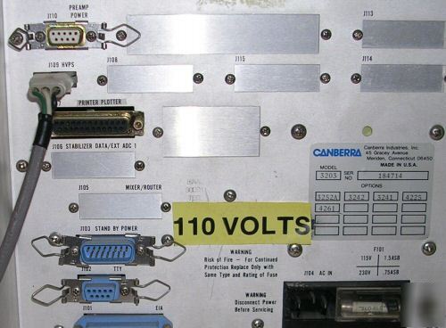 Canberra 3203 multi channel analyzer, series 35 mca