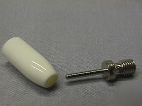 30 johnson white insulated solderless tip plugs