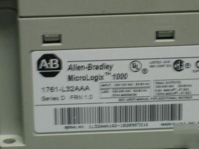 Allen bradley 1761-L32AAA series e micrologix 1000
