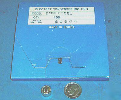 BOM6538L electret condenser microphone unit 100PC lot