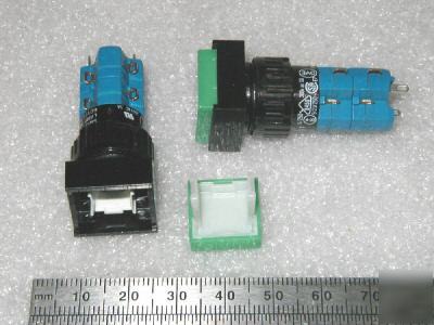 Eao 31-282.025 illuminated pushbutton switches (2 pcs)