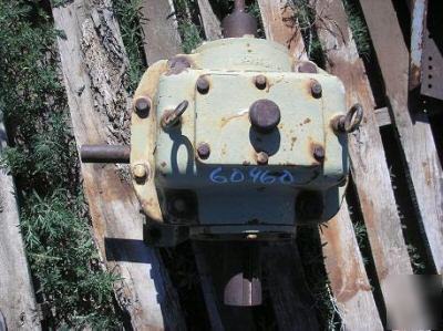 Foote brothers right angle worm 3HP gear box reducer
