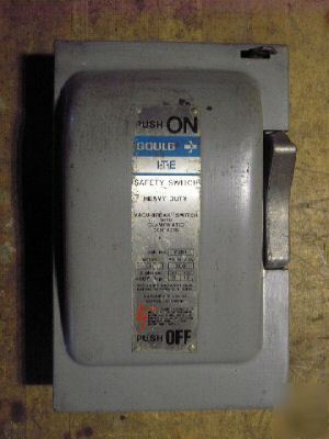 Gould i-t-e heavy duty 30 amp 3 phase safety switch
