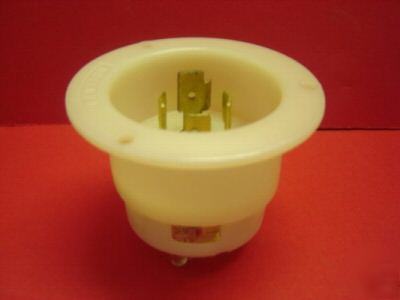 1 unit leviton 20A 120/208 flanged inlet 2445