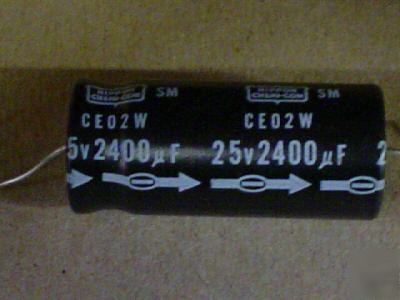 100 ucc 25V 2400UF axial lead capacitor capacitors