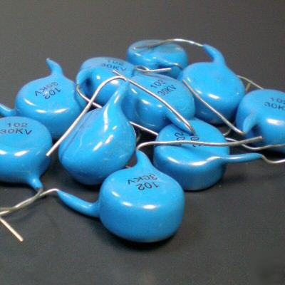 14 x 30KV 1000PF high voltage ceramic disc capacitors 