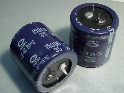 15000UF 35V capacitor snap in lot of 2