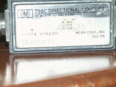 Hp/agilent 798C coaxial directional coupler,3.7 to 8.3G