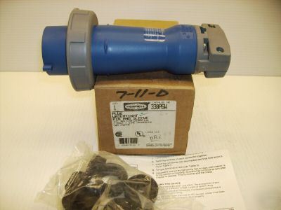 Hubbell pin & sleeve plug HBL330P6W 330P6W 30 amp 250 v