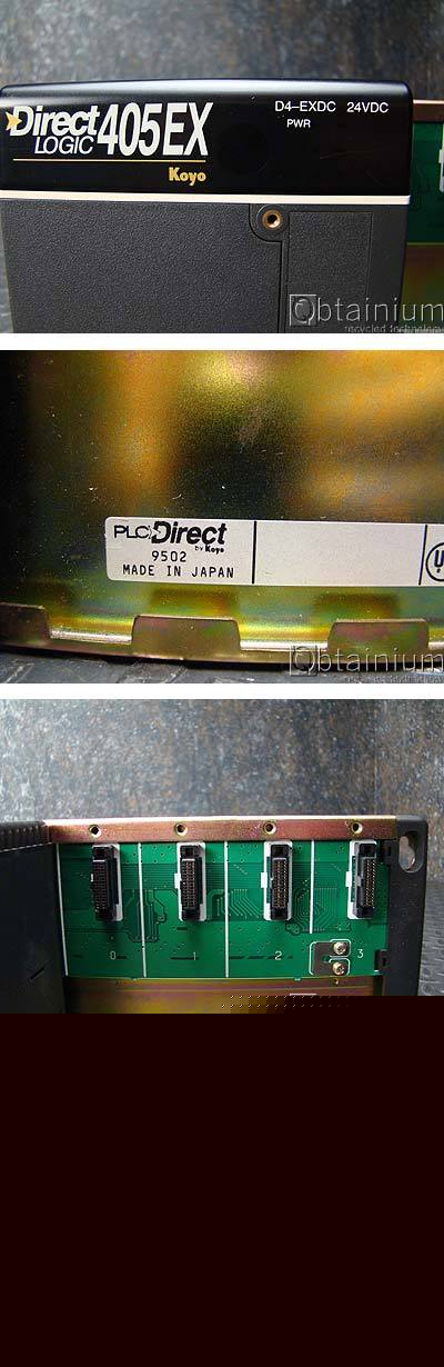 Koyo direct logic 405EX D4-exdc,1 cpu 24VDC w/slot rack