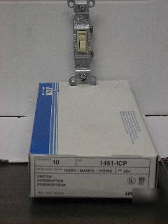 Leviton 1451-icp sp 15A 120V switch (box of 10)